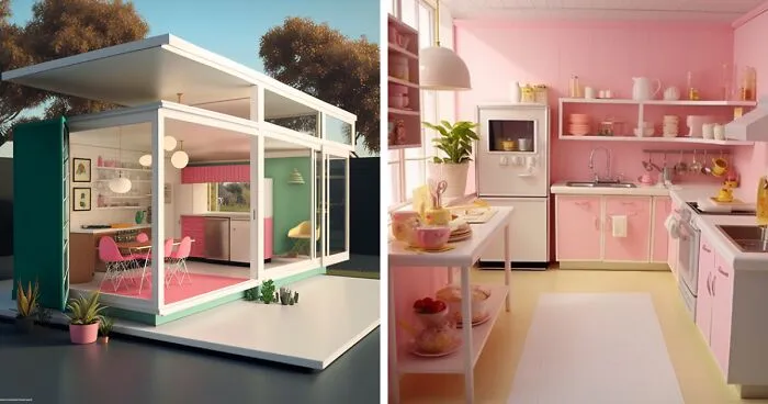 I Used AI To Reimagine Barbie Dream Houses In Real Life