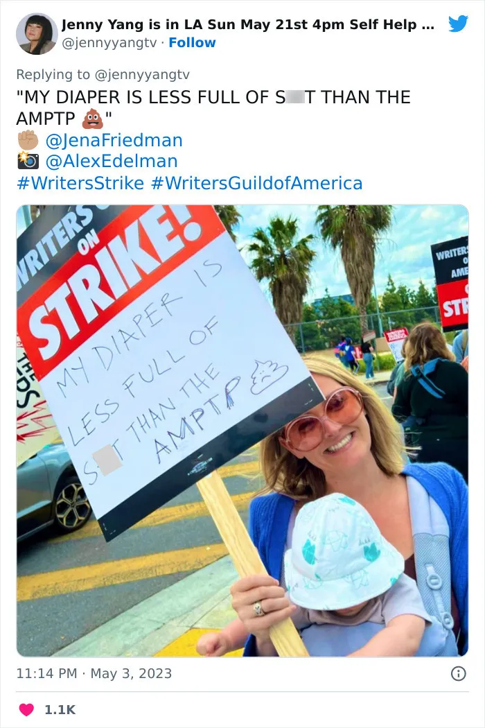 Writers Go On Strike And Of Course They Write The 30 Most Hilarious Signs For The Occasion