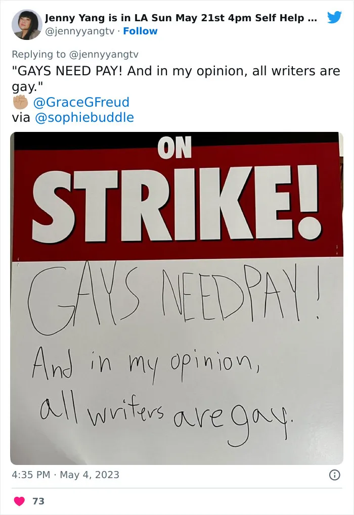 Writers Go On Strike And Of Course They Write The 30 Most Hilarious Signs For The Occasion