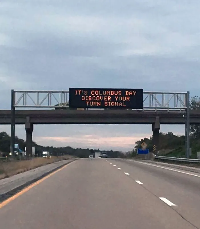 Passive-Aggressive Road Sign