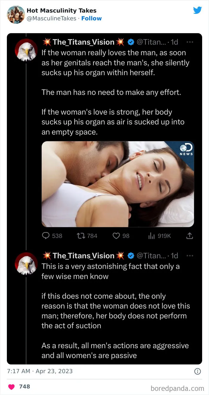 "Welcome to the Alpha Zone": 40 Absurdly Masculine Takes That Are So Bad, They Had To Be Shamed On This Twitter Page (New Posts)