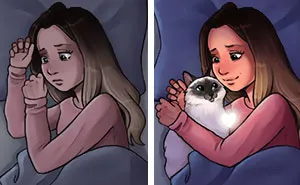 Artist Illustrates What Everyday Life With Her Cat Is Like (30 New Pics)