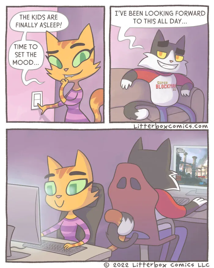 I’ve Been Drawing Relatable Comics On Parenting, And Here Are My Newest 33 Illustrations Of My Family Of Cats