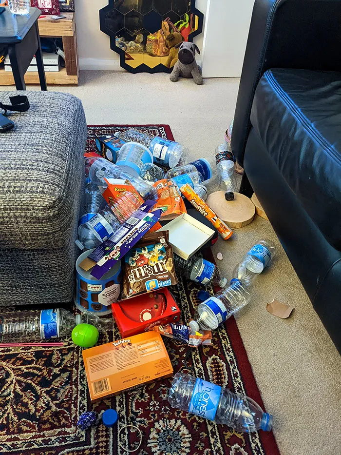 I Found My Husband's Stash Of Empty Wrappers