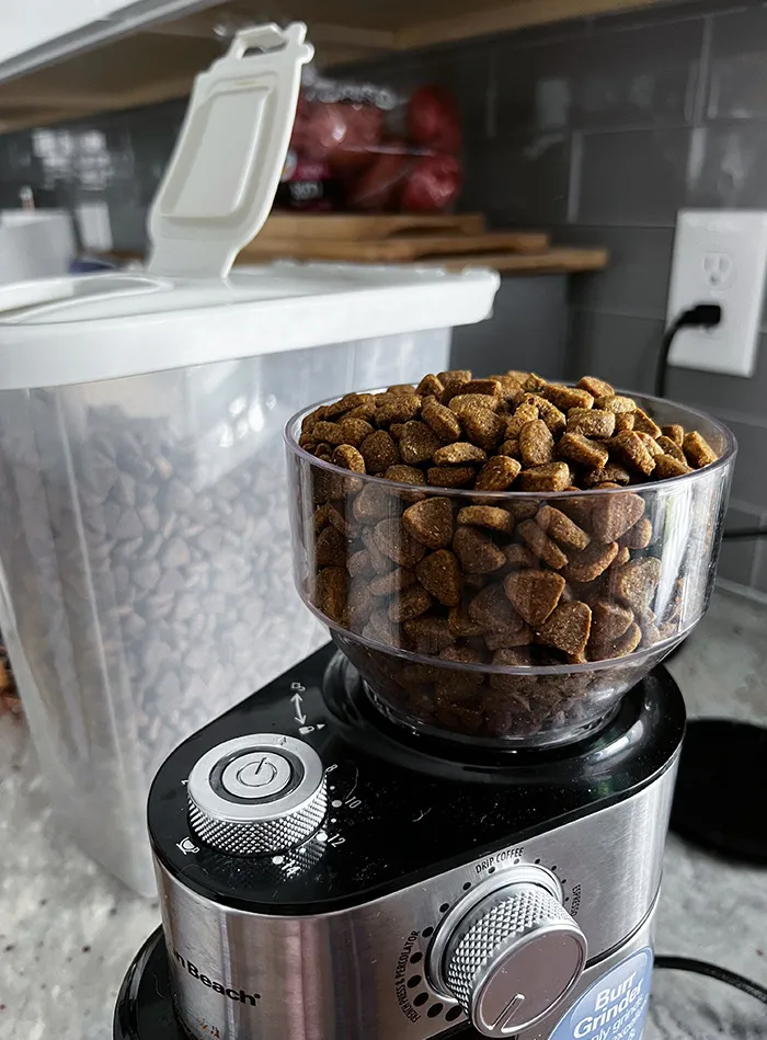 I Think My Husband Was Tired This Morning Because That Is The Dog Food And Not Coffee Beans
