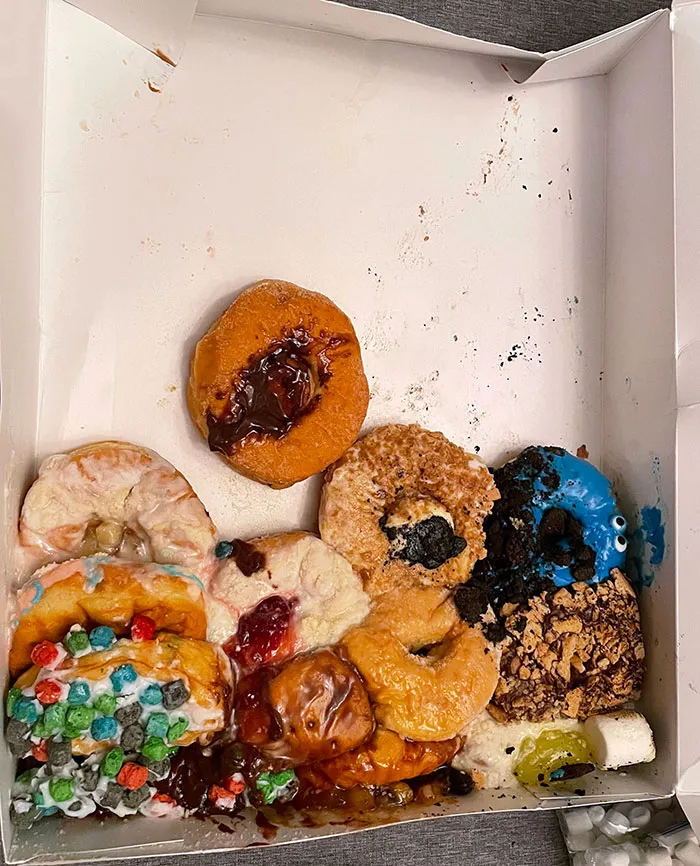 My Husband Carries Doughnuts Vertically, And They Become Like This