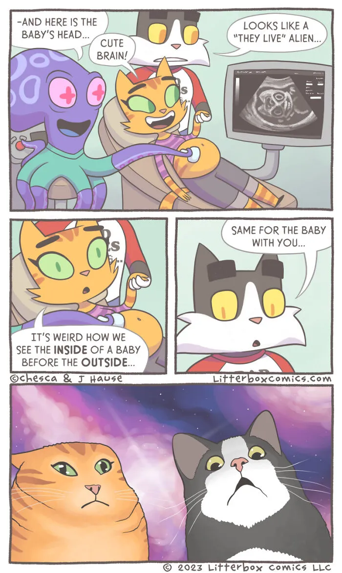 I’ve Been Drawing Relatable Comics On Parenting, And Here Are My Newest 33 Illustrations Of My Family Of Cats