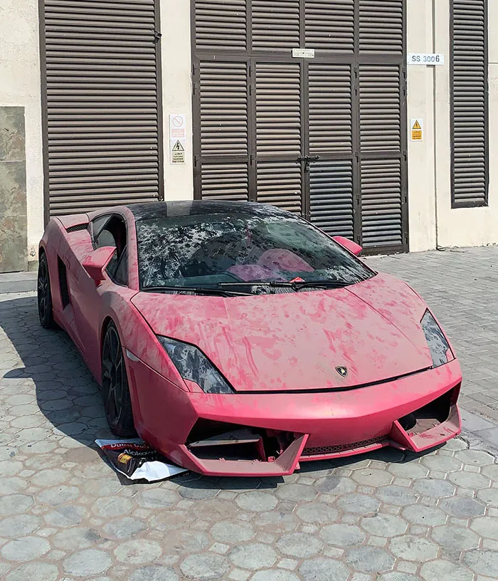 Abandoned Luxurious Car In Dubai