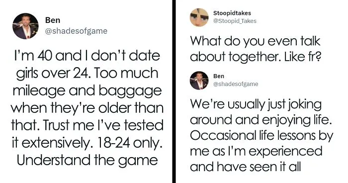 “Too Much Mileage And Baggage When They’re Older”: 40-Year-Old’s Viral Tweet Urging People To Date Women Under 24 Backfires