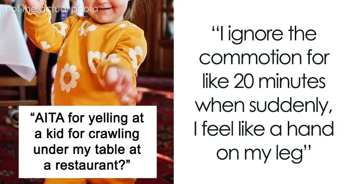 Entitled Parents Let Their Kids Run Around A Restaurant Until One Grabs A Stranger's Legs And Gets Yelled At