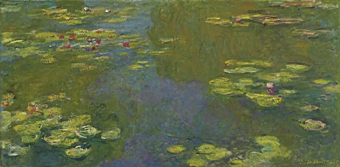 Water Lily Pond by Claude Monet, 1919, oil painting