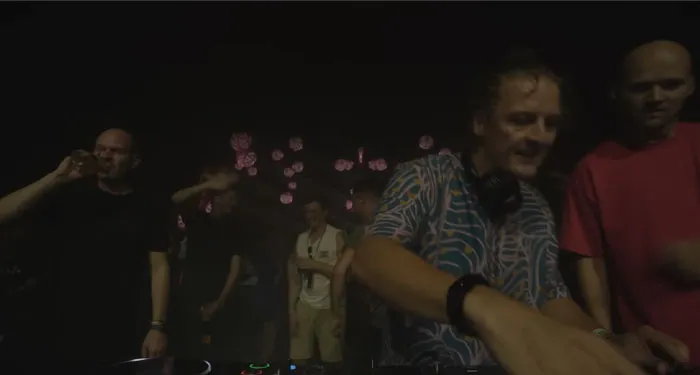 Image from The Last Ever Noisia Show in Lowlands 2022 - a DJ and people on stage