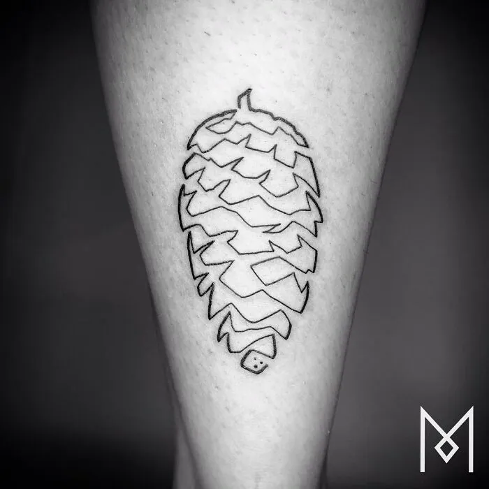 This Artist Creates Captivating Tattoos Using A Single Line (35 Pics)