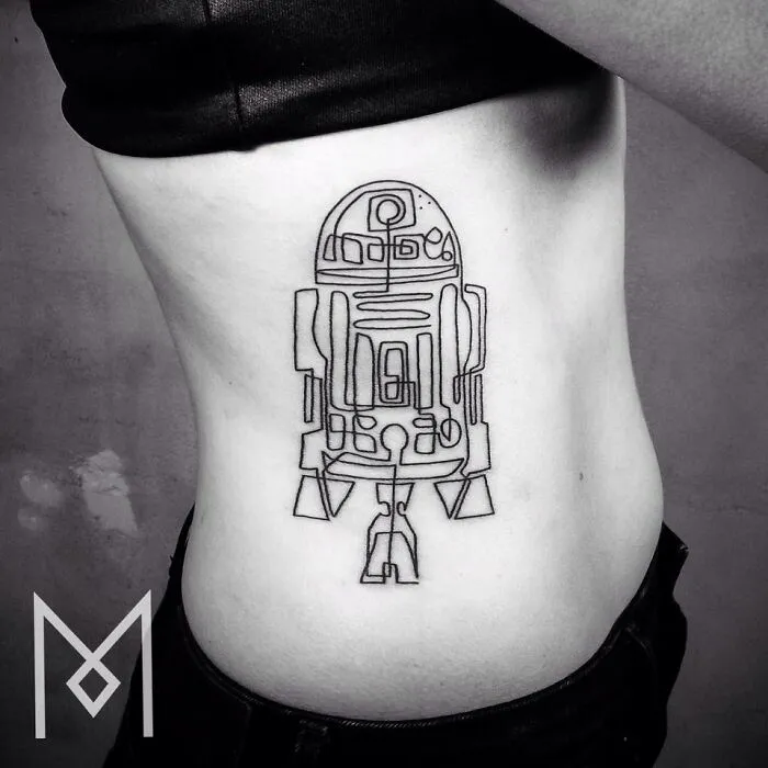 This Artist Creates Captivating Tattoos Using A Single Line (35 Pics)