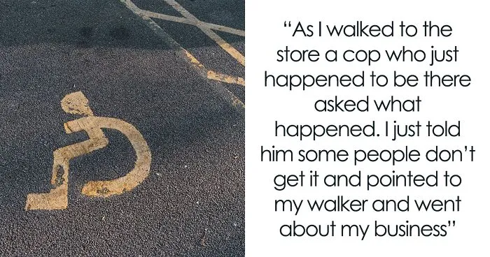 Man Shouting At A Person For Legally Using A Handicapped Parking Spot Gets Instant Karma From A Nearby Cop