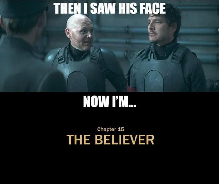 The I saw his face meme