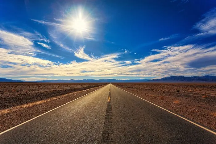 Road in a dessert 