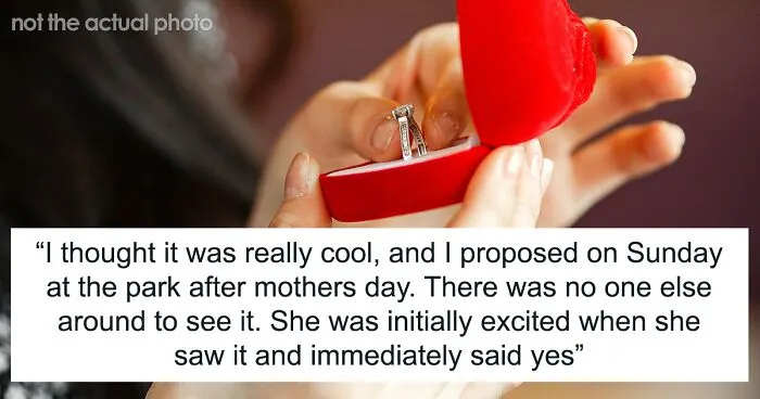 Guy Proposes To His Girlfriend With A Self-Designed Ring On A String, She Storms Off And Gives Him The Silent Treatment