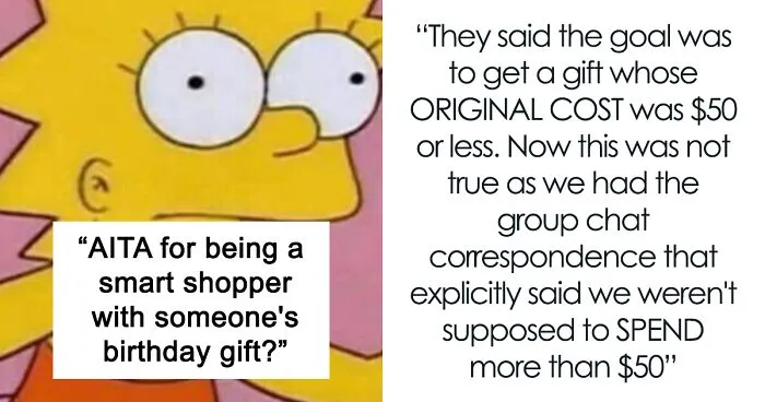 Thrifty Woman Uses Coupons To Buy A Great Birthday Gift, Which Makes The Birthday Person Ecstatic But Leaves Her Friends Angry With Her