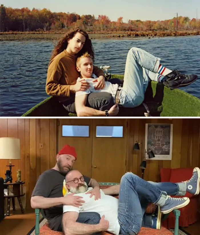 Una Pareja Recrea 30 De Sus Fotos 30 Años después