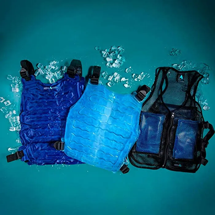 Blue cooling ice vest 