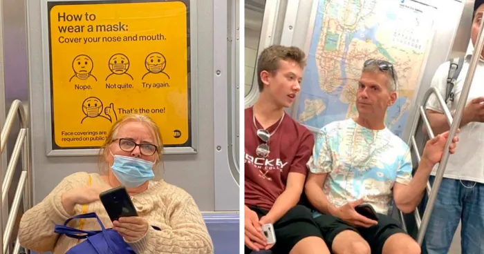 30 Of The Funniest Photos Of People Sitting Under Subway Signs That Resemble Them, As Shared On ‘Subway Creatures’