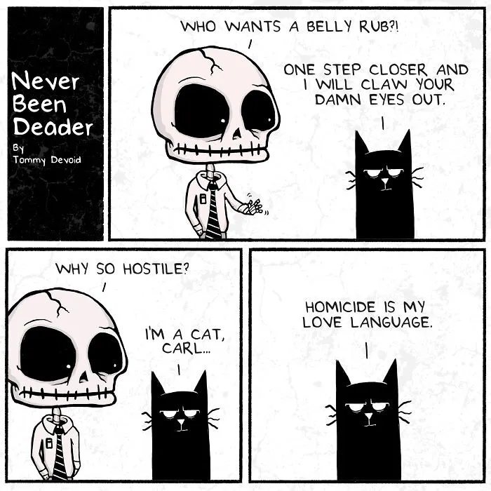 My 30 Comics “Never Been Deader” Infused With Relatable Humorous Darkness