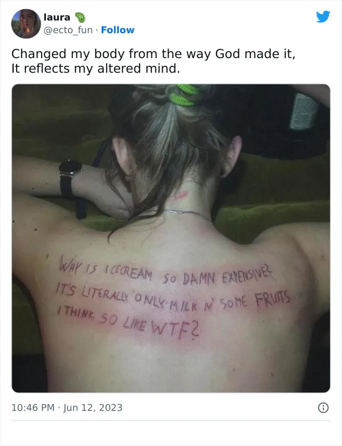 30 Gloriously Bad Tattoos That Were Shared In Response To Grimes’ New Ink