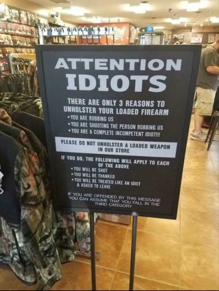 The Fact That It Happens So Often That It Requires A Sign