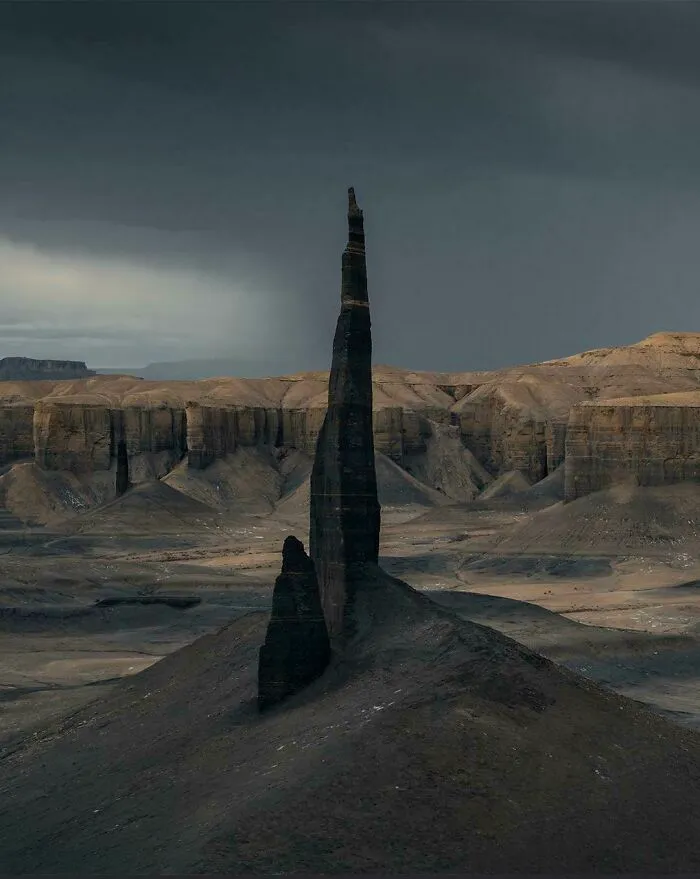 This Dark Obelisk In The Desert