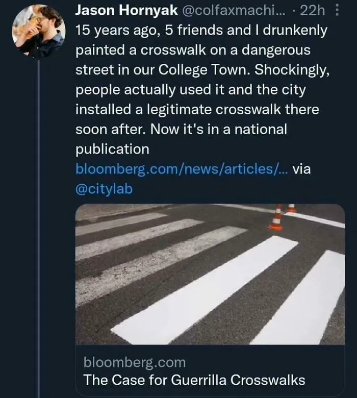 Spray On Crosswalk