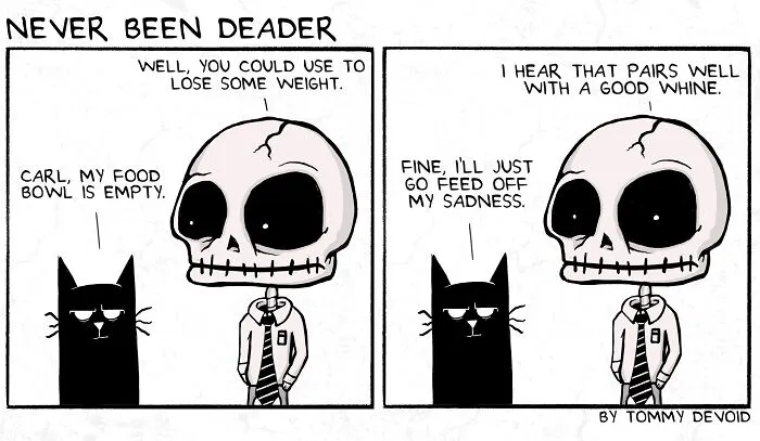 My 30 Comics “Never Been Deader” Infused With Relatable Humorous Darkness