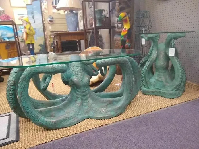 Mesas de café pulpo