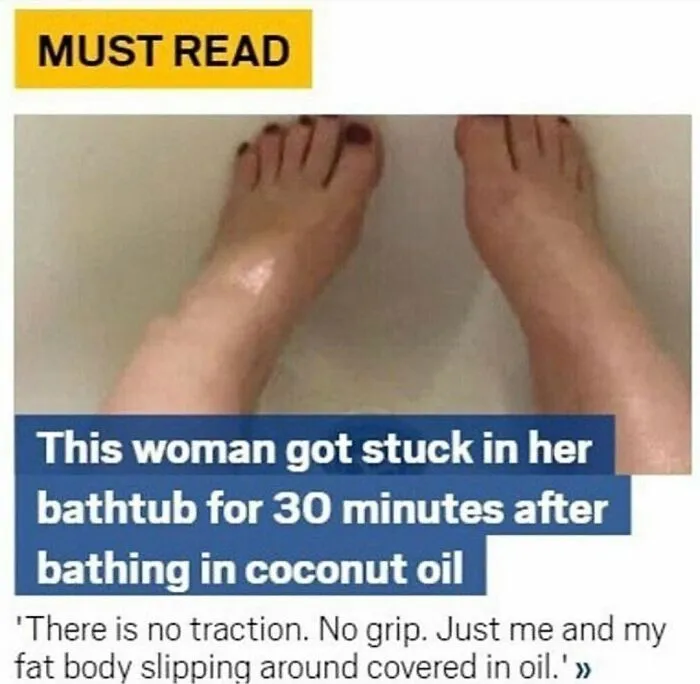 Just Me And My Fat Body Slipping Around Covered In Oil
