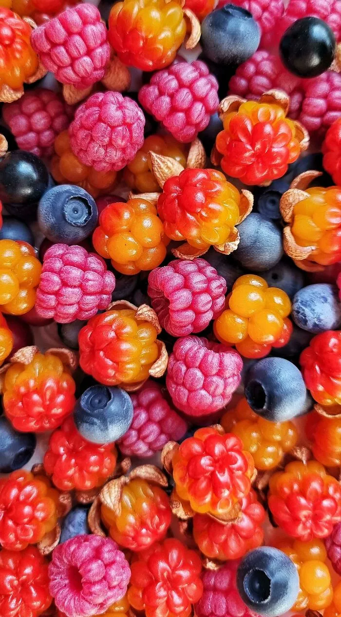 Bayas de arcilla polimérica hechas por mí