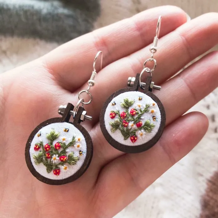 Tiny Strawberries & Even Tinier Bees