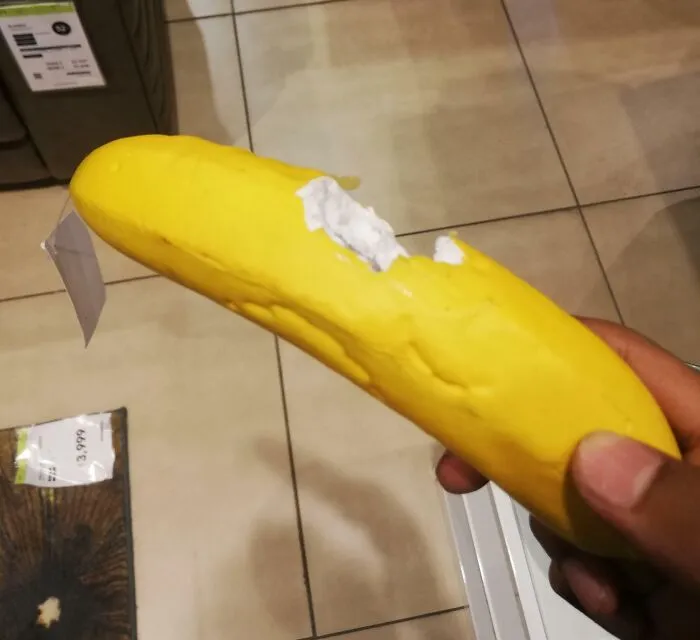 Some Kid vs. Random Prop Banana At A Furniture Store