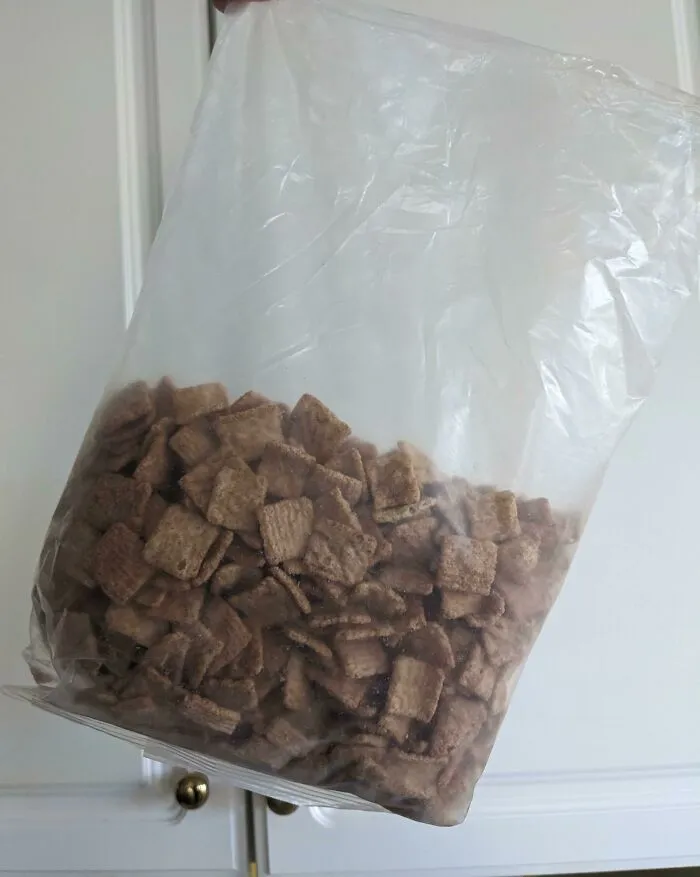 La cantidad de canela tostada crujiente que viene en la caja ahora