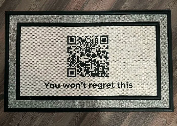 Bought A New Doormat, Now I Can Rickroll Everyone Who Visits My House