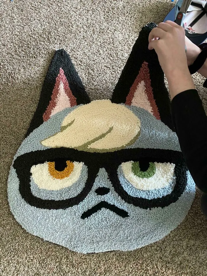 Cool Raymond cat rug