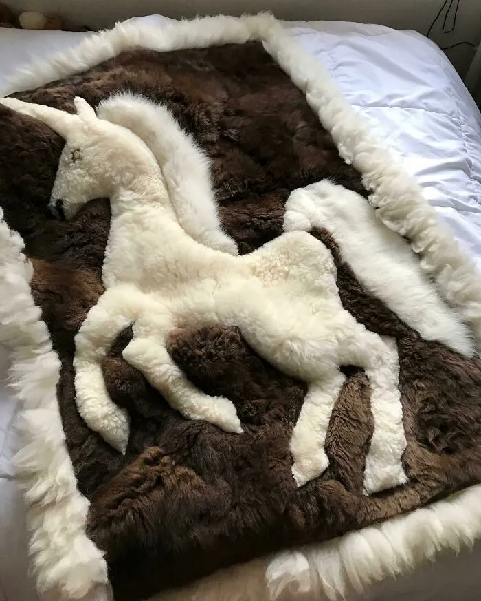 Scored This Handmade In Peru Alpaca Wool Unicorn Tapestry