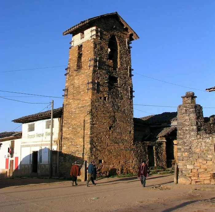Church In La Jalca, Peru. Built In 1538, Collapsed In An Earthquake
