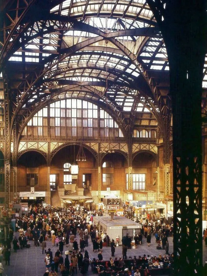Color Photo Of Penn Station In 1963 Just Prior To Demolition