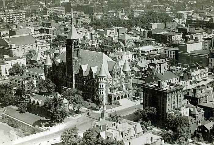 Steele High School, Dayton, Ohio. Built In 1894, Demolished For A Parking Garage In 1955