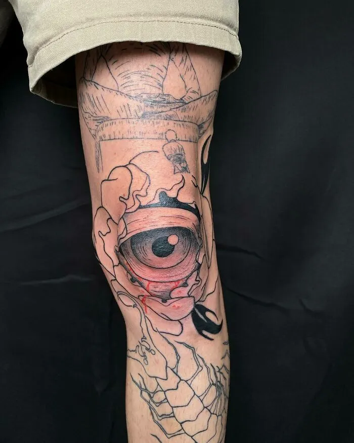 Eye Knee Tattoo