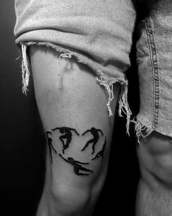 Henri Matisse, Dance Knee Tattoo