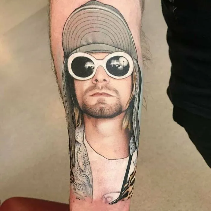 Kurt Cobain Arm Tattoo