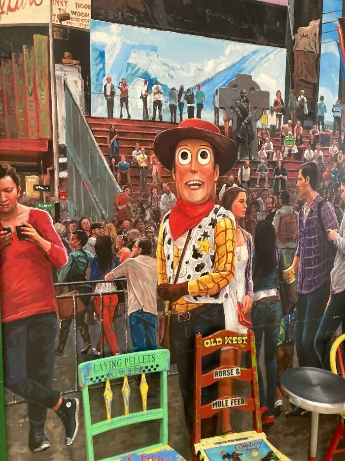 Esta pintura de Woody en un café de Corea