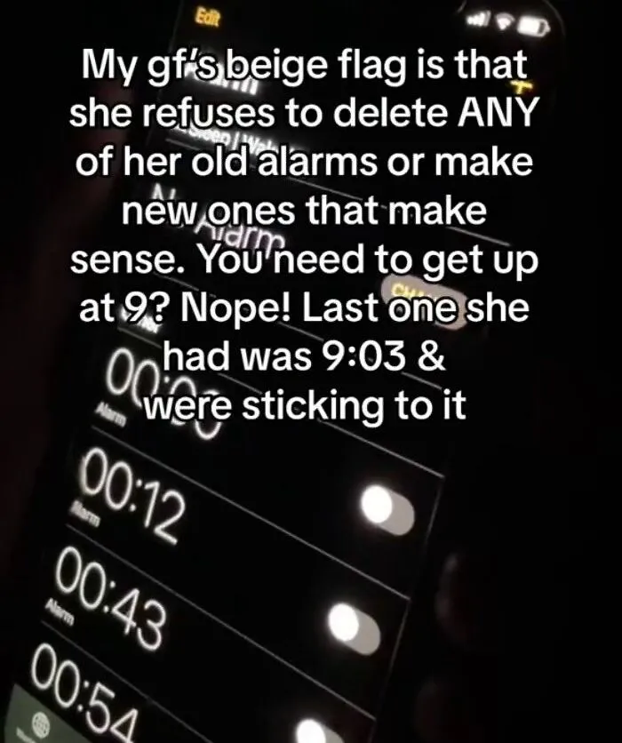 "Sets Timers Instead Of Alarms": 30 People Share Hilarious And Sometimes Cringe "Beige Flags"
