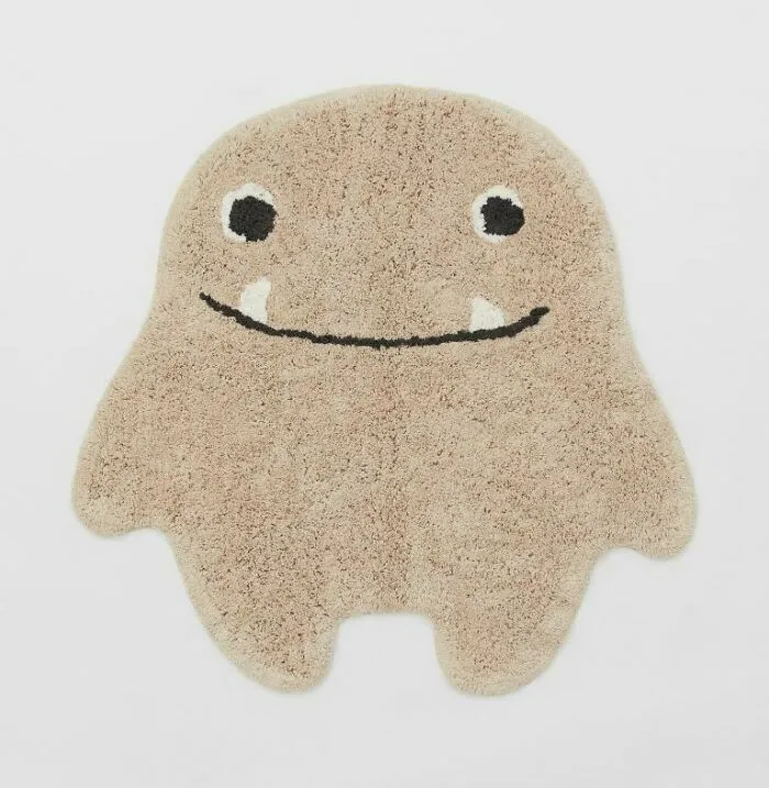 Monster smiling rug
